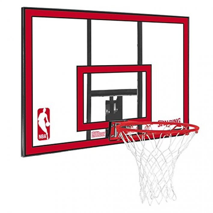 Spalding Basketballkorb Acryl mit Stahlrahmen & Aluminiumverkleidung Platinum TF Tragbarer Basketballkorb Höhenverstellung Größe 54'' Arena SLAM Abreißkante inklusive